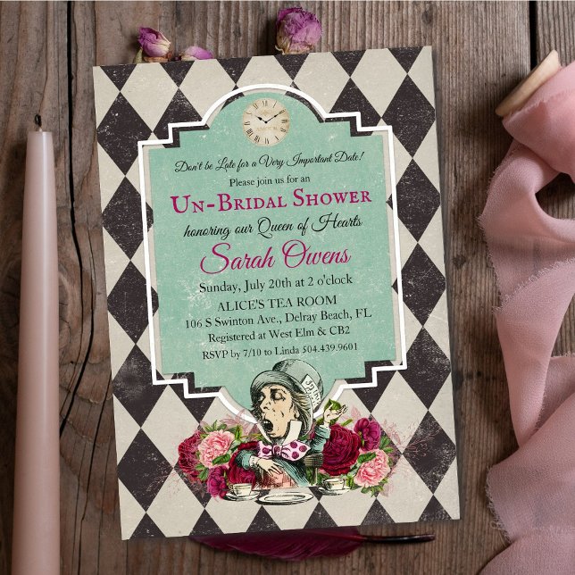 Alicia en la invitación a la ducha de novia en el  (Subido por el creador)