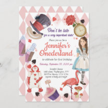 Alicia en la invitación al cumpleaños de la tierra