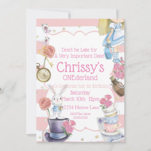 Alicia en la invitación de cumpleaños de ONEderlan