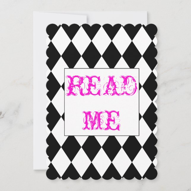 Alicia en la invitación de la ducha del país de (Anverso)