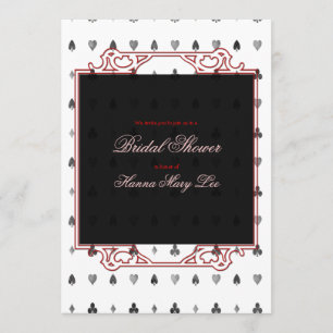 Alicia en la invitación nupcial de la ducha del