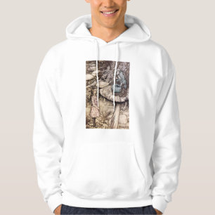 Alicia en la sudadera con capucha de Caterpillar