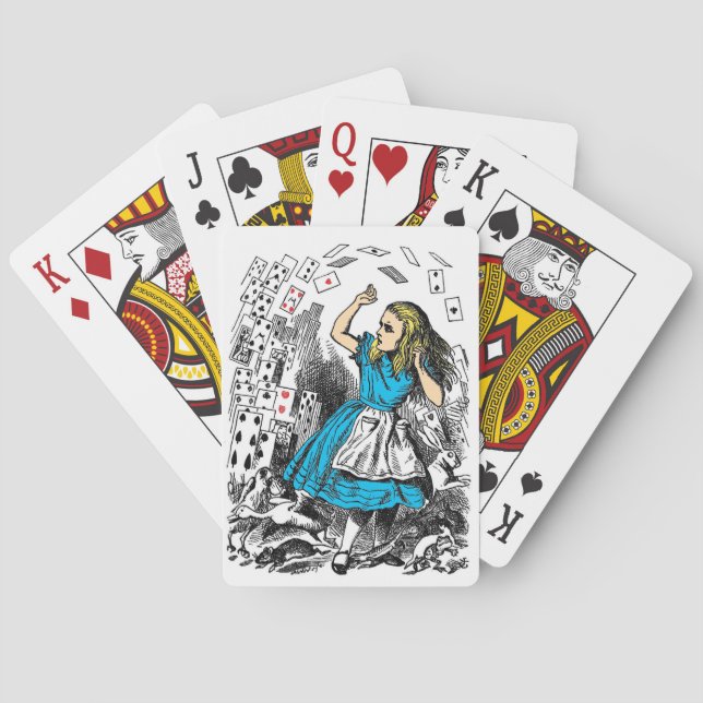 Alicia en las cartas de los países de las maravill (Reverso)