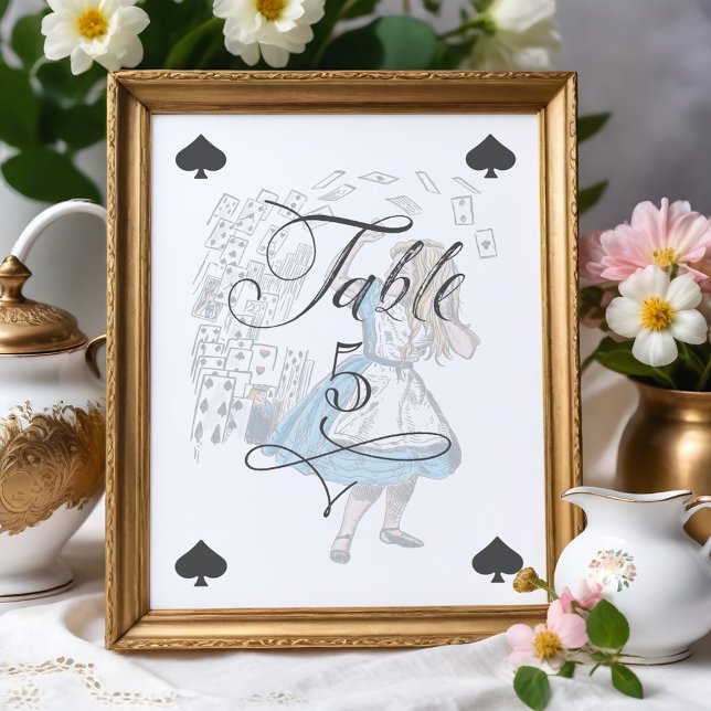 Alicia en las tarjetas de juego de los personajes  (Alice in Wonderland Alice Character Playing Cards)