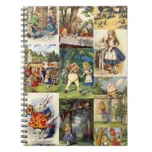 Alicia en libreta del país de las maravillas