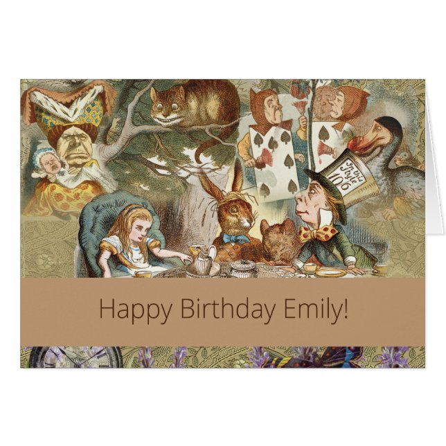 Alicia en los invitados del Fiesta del té en el pa (Anverso (Horizontal))