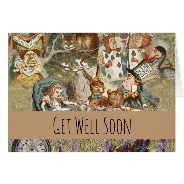 Alicia en los invitados del Fiesta del té en el pa (Anverso (Horizontal))