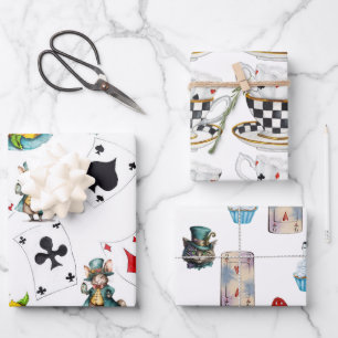 Alicia en Maravilla envolver papel de hoja plana d