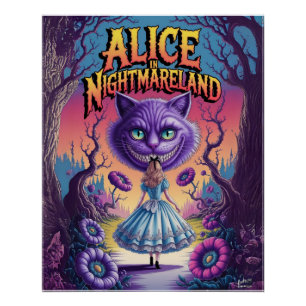 Alicia en Nightmareland-Dark Fantasy Poster