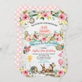 Alicia en ONEderland Primera invitación de cumplea