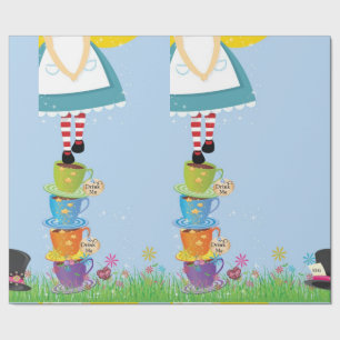 Alicia en papel de regalo del país de las