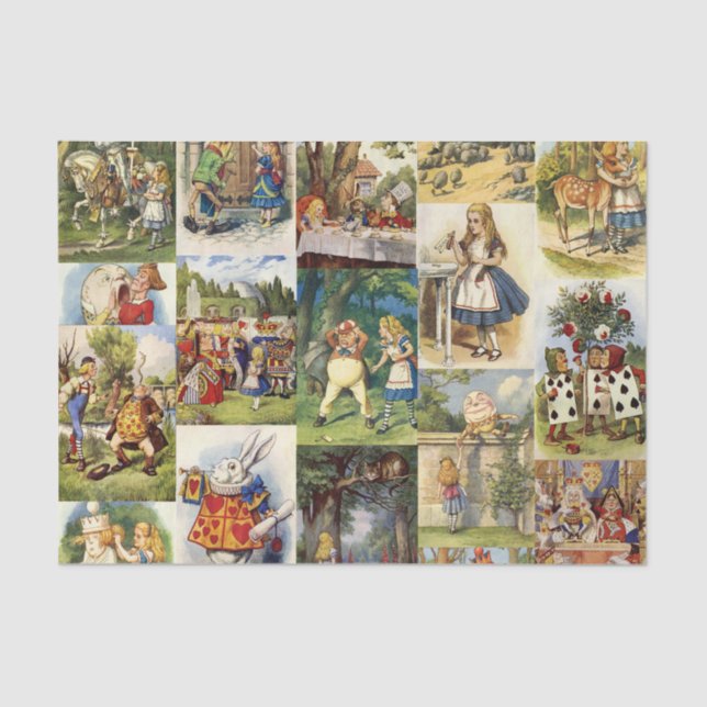 Alicia en papel seda del país de las maravillas (Anverso)