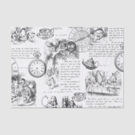 Alicia en papel seda del país de las maravillas