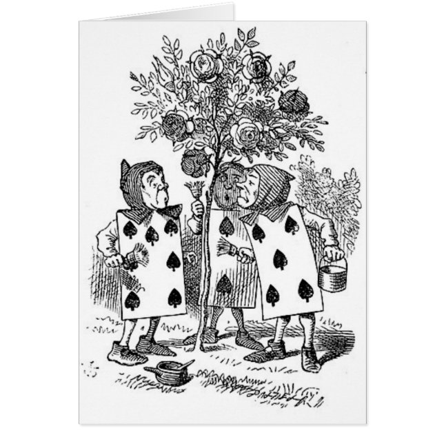 Alicia en soldados de la tarjeta del país de las (Frente)