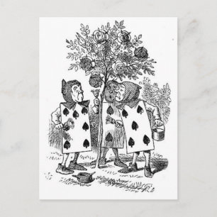 Alicia en soldados de tarjetas de país de maravill