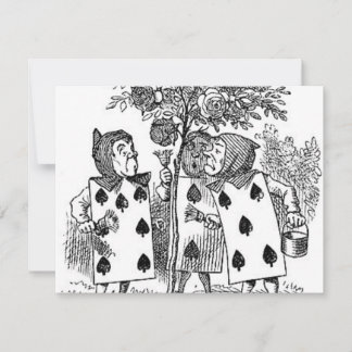 Alicia en soldados de tarjetas de país de maravill
