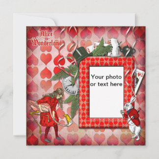 Alicia en tarjetas de invitación a la fotografía e