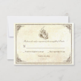 Alicia en tarjetas RSVP de boda de maravilla