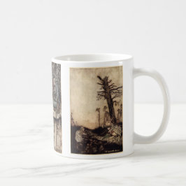 Alicia en taza de café del país de las maravillas