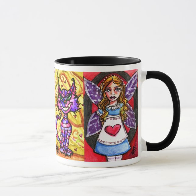 Alicia en taza del carácter de la serie 4 del país (Derecha)