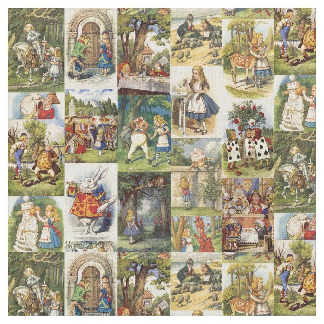 Alicia en tela del país de las maravillas (De cerca)