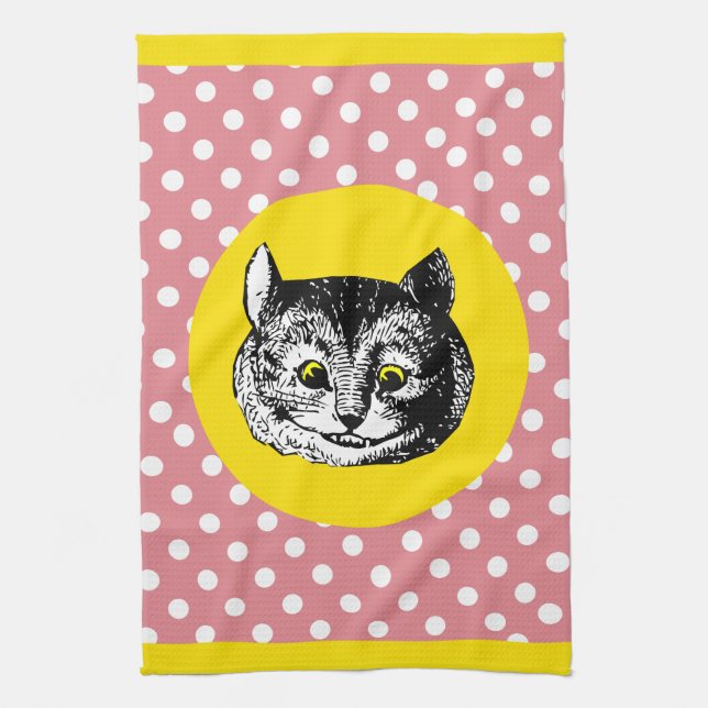 Alicia en toalla de té manchada del gato de (Vertical)