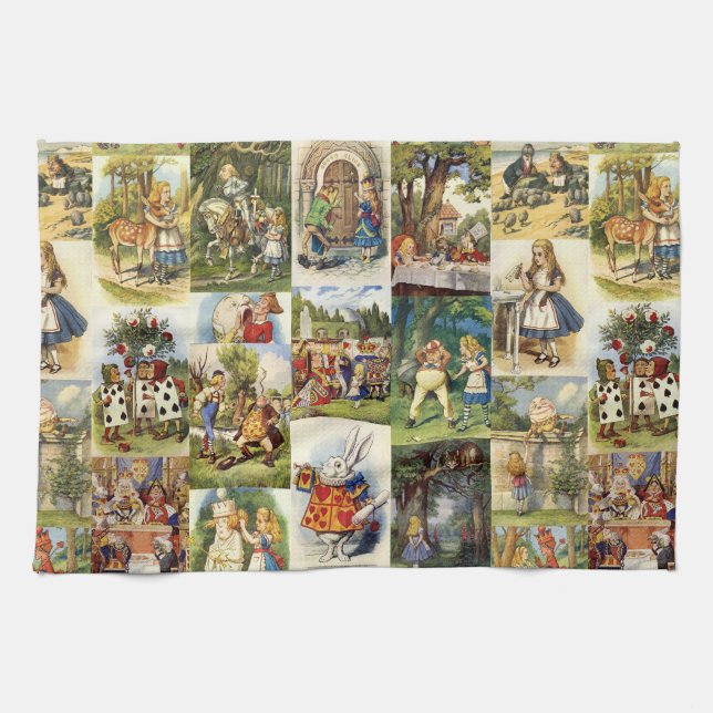 Alicia en toalla del país de las maravillas (Horizontal)