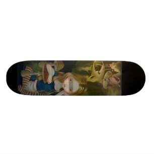 Alicia en un paisaje boscoso - Skateboard