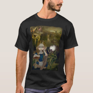 Alicia en una camisa gótica del país de las