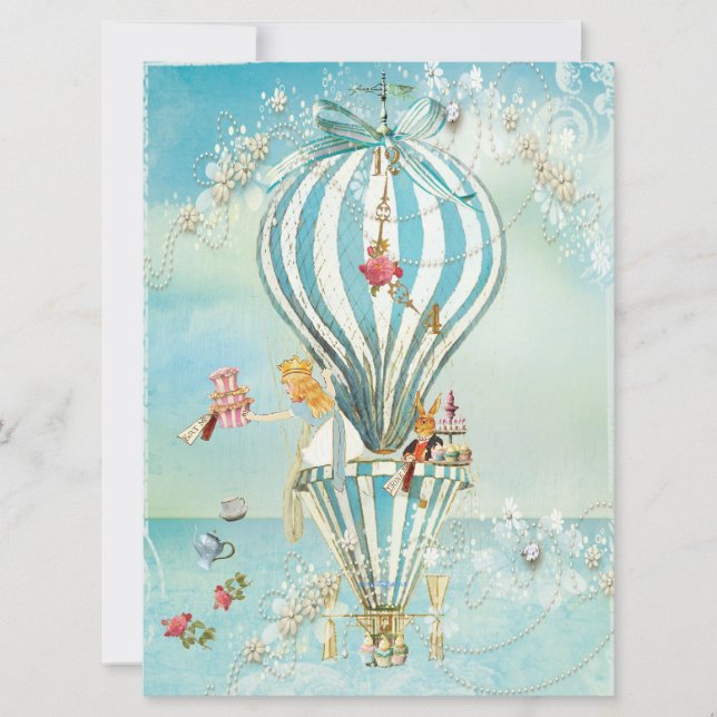 Alicia grande en invitaciones del fiesta del país (Anverso)