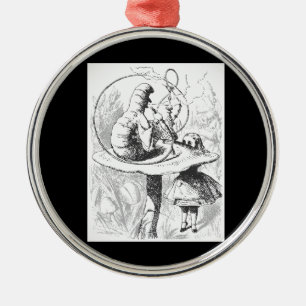 Alicia vintage en el ornamento de oruga de oruga d