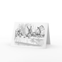 Alicia vintage en la tarjeta de cumpleaños de Mara