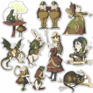 Alicia vintage en Pegatinas de personajes del país