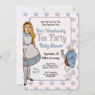 Alicia vintage en un Chica de Baby Shower en el pa