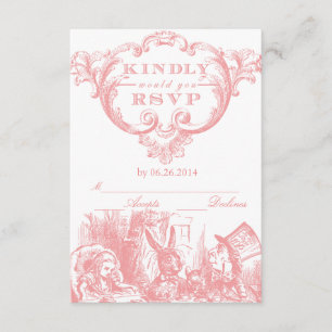 Alicia Vintage Rosa en Tarjetas RSVP en el País de