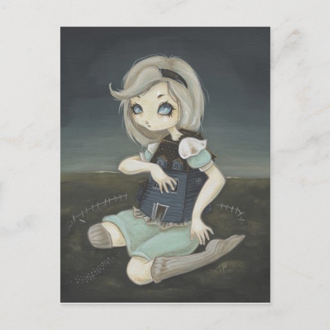 Alicia y la postal de la Casa de los Conejos Blanc (Anverso)