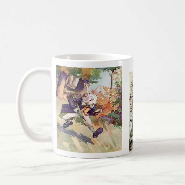 Alicia y la taza de café del ~ del conejo/taza (Izquierda)
