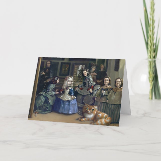 "Alicia y tarjeta de felicitación de Las Meninas" (Anverso)