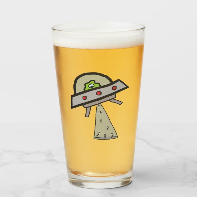 Alien Abducción OVNI Flying Saucer (Anverso (lleno))