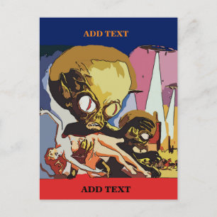 Alien Abductors edita texto, tarjeta