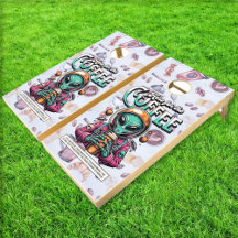 Alien aquí para el café