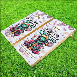 Alien aquí para el café