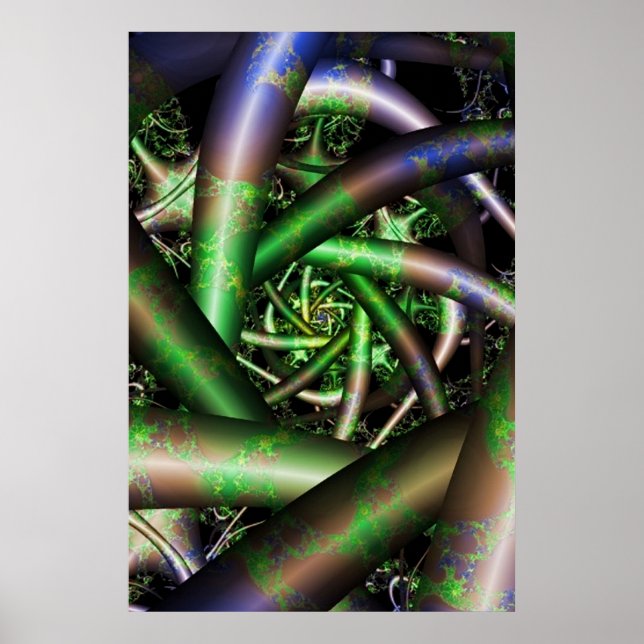 Alien | Arte fractal multicolor (Frente)