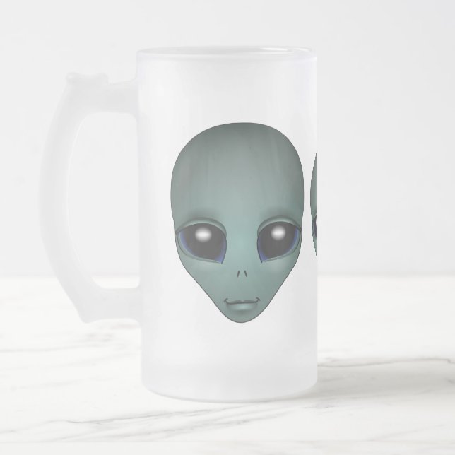 Alien Beer Mug Extraterrestre Copa Alien Glass (Izquierda)