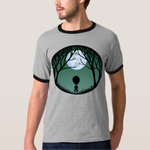 Alien de la camiseta Alien w. Camisetas de la luna