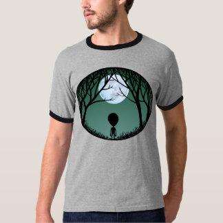 Alien de la camiseta Alien w. Camisetas de la luna