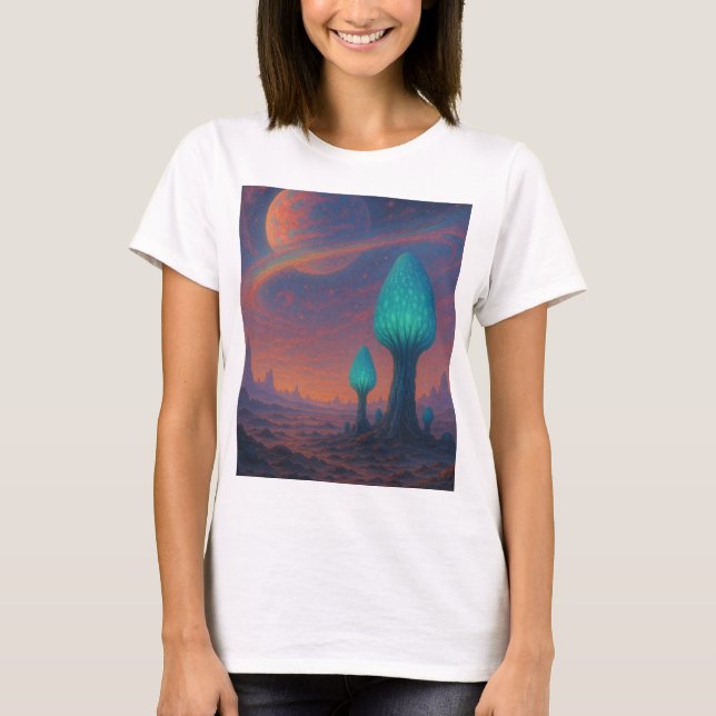 Alien Dreamscape Glow - Camisa de exploración cósm (Anverso)