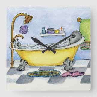 Alien en mi reloj de pared de baño