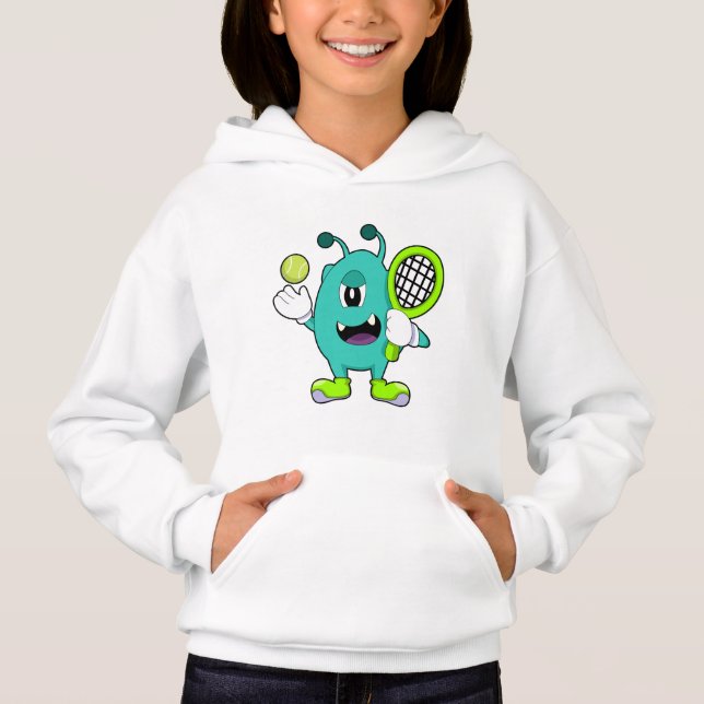 Alien en tenis con raqueta de tenis (Anverso)
