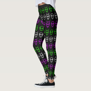 Alien Faces Trio Leggings